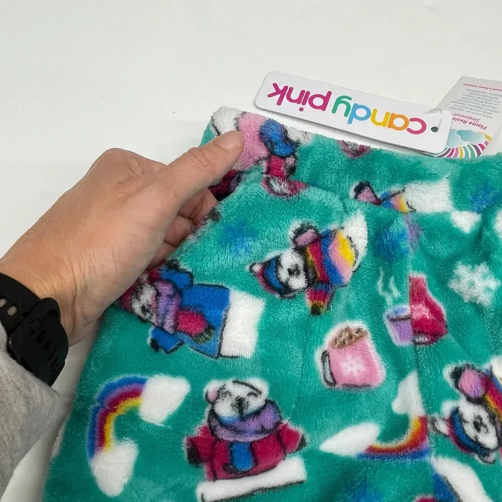 NWT Candy Pink 6/6X Christmas Pants